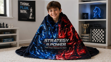 Strategy is Power Fleece Blanket