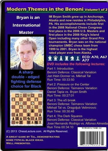 Modern Themes in the Benoni - 2 DVDs - Chess Lecture - Volume 66