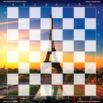 Eiffel Tower - Full Color Vinyl Chess Board