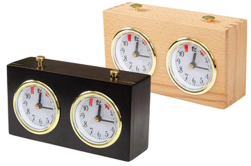 Regulation Wooden Mechanical Chess Clock