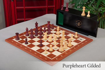 The Library Grandmaster Chess Set, Box, & Board Combination