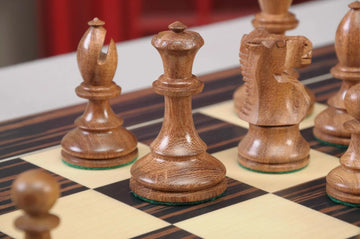 The B.H. Wood Series Chess Pieces - 3.75