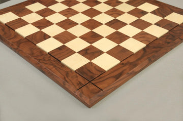 Walnut Burl & Maple Reproduction of the Drueke Chess Board - 2.5