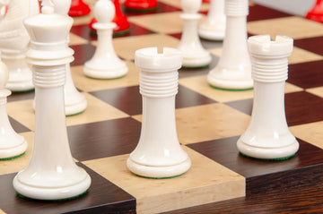 The Monmouth Luxury Bone Chess Pieces - 4.0