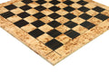 MAPLE BURL & Ebony Reproduction of the Drueke Chess Board - 2.5