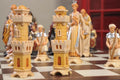 The Pyrenees Series Hand Painted Chess Pieces - From The Val Gardena Collection - 6.3