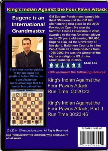 E-DVD King's Indian Against the Four Pawns Attack - Chess Lecture - Volume 82