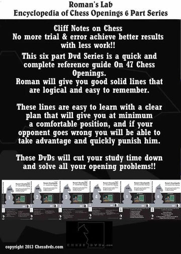 ROMAN'S LAB - VOLUME 117 - Encyclopedia of Chess Openings - PART 6