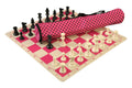 Quiver Chess Set Combination and Single Weighted Regulation Pieces | Silicone Chess Board | Quiver Bag