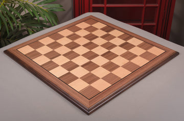 Walnut and Maple Superior Traditional Chess Board