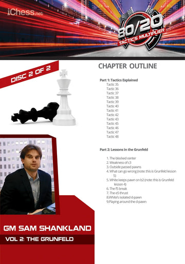 CLEARANCE - The Grunfeld - GM Sam Shankland - 80/20 Tactics Multiplier