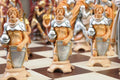 The Pyrenees Series Hand Painted Chess Pieces - From The Val Gardena Collection - 6.3