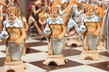 The Pyrenees Series Hand Painted Chess Pieces - From The Val Gardena Collection - 6.3