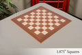 Teak and Bird's Eye Maple Standard Traditional Chess Board