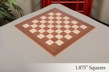 Teak and Bird's Eye Maple Standard Traditional Chess Board