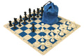 Drawstring Chess Set Combination with Silicone Chess Board and Single Weighed Pieces