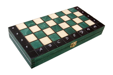 The Large Green Magnetic Chess Set