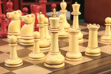 The Large Classical Staunton Series Chess Set, Box, & Board Combination