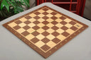 Folding Striped Ebony and Maple Wooden Chess Board - 2.25" With Notation & Logo