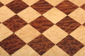 Vavona Burl, Genuine Ebony & Bird's Eye Maple Custom Contemporary II Chess Board