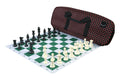 Deluxe Chess Set Combination and Single Weighted Regulation Pieces | Thin Mousepad Chess Board | Deluxe Bag