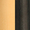 Ebonized Boxwood and Natural Boxwood