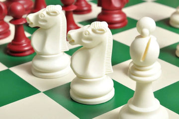 The Reykjavik Series Plastic Chess Pieces - 3.75