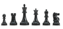 DGT Projects - Ebonized Fischer Spassky Chess pieces