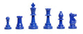 2 Player Chess Set Combination - Single Weighted Regulation Colored Chess Pieces & Regulation Vinyl Chess Board