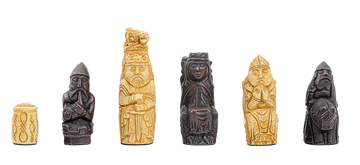 The Medieval Series Chess Pieces - 3.6" King - Brown and Natural