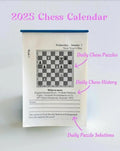 CLEARANCE - 2025 Chess Calendar by SILU Games
