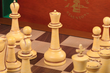 The Large Classical Staunton Series Chess Set, Box, & Board Combination