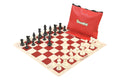 ChessKid Standard Chess Set Combination - Triple Weighted Regulation Pieces | Vinyl Chess Board | Standard Bag