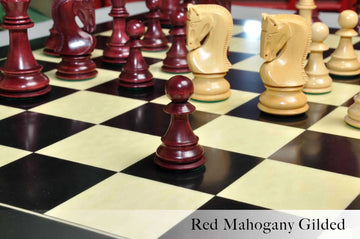 The Zagreb '59 Series Gilded Chess Pieces - 3.875