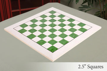 Bird's Eye Maple and Greenwood Standard Traditional Chess Board