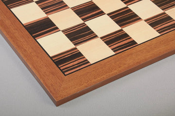 Macassar Ebony & Bird's Eye Maple Classic Traditional Double-Sided Chess Board