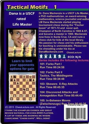 E-DVD Tactical Motifs 1 - Chess Lecture - Volume 40