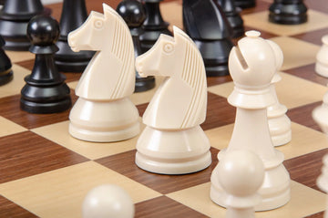 The German Series Triple Weighted Regulation Plastic Chess Pieces - 3.75