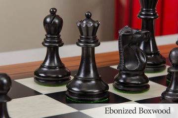 CLEARANCE - The Fischer Spassky 1972 Series Commemorative Chess Pieces - 3.75