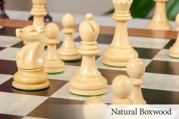 CLEARANCE - The Fischer Spassky 1972 Series Commemorative Chess Pieces - 3.75