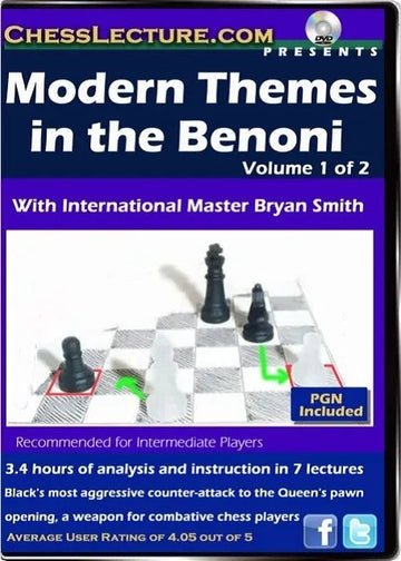 E-DVD Modern Themes in the Benoni - 2 DVDs - Chess Lecture - Volume 66