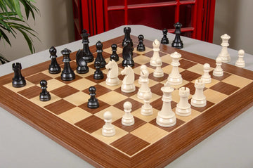 The German Series Triple Weighted Regulation Plastic Chess Pieces - 3.75