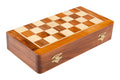 FOLDING WOODEN MAGNETIC Travel Chess Set - 10