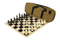 Deluxe Chess Set Combination and Single Weighted Regulation Pieces | Silicone Chess Board | Deluxe Bag