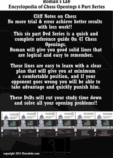 E-DVD ROMAN'S LAB - VOLUME 116 - Encyclopedia of Chess Openings - PART 5