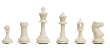 Master Triple Weighted Plastic Chess Pieces - 3.75