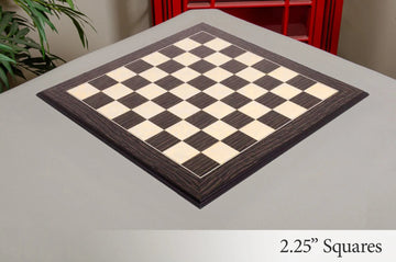 Tiger Ebony and Maple Standard Traditional Chess Board