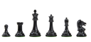 ZMart - Ebonized Boxwood Drueke Players Choice Chess Pieces