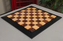 Walnut Burl, Genuine Ebony & Bird's Eye Maple Custom Contemporary II Chess Board - 2.5"