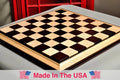 Signature Contemporary III Luxury Chess board - AFRICAN PALISANDER / BIRD'S EYE MAPLE - 2.5